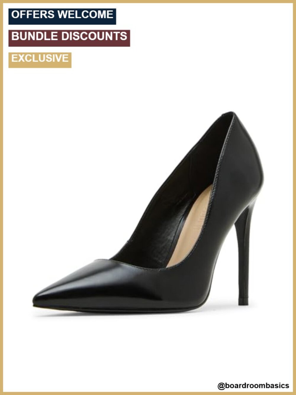 Leather Steve Madden Noir Stiletto Heel Pumps Party Shoes